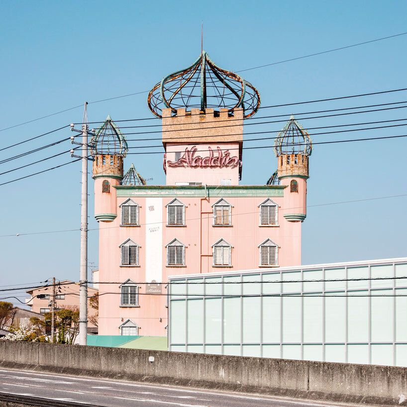 peculiar facades of roadside love hotels paint françois prost's japan photo diary