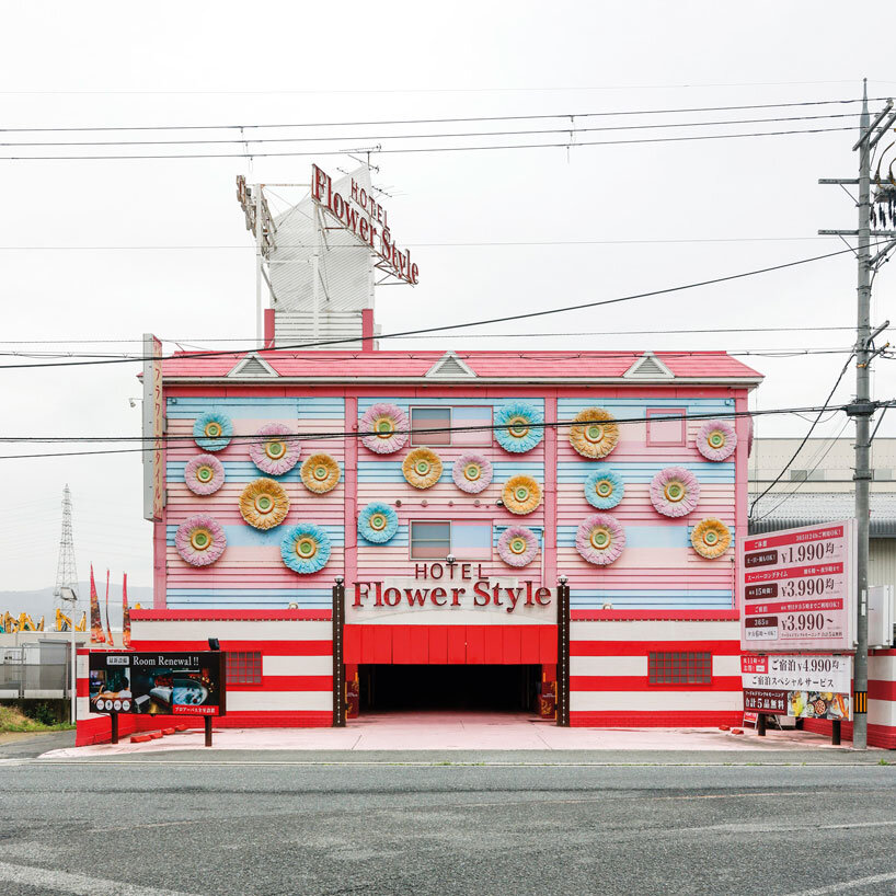 peculiar facades of roadside love hotels paint françois prost's japan photo diary