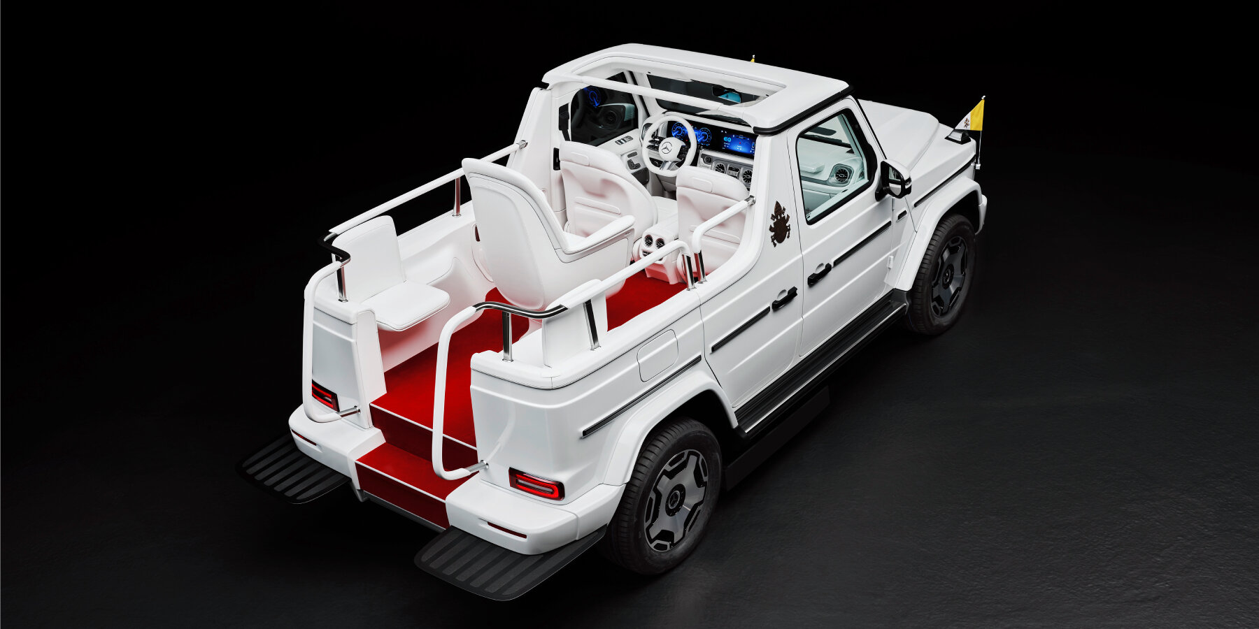 Mercedes-benz Transforms G-class Into Fully Electric Popemobile