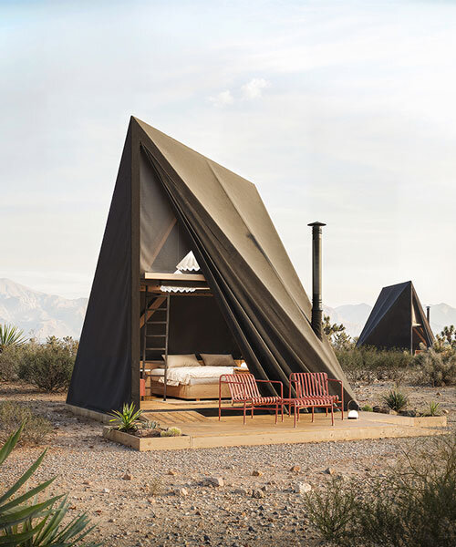 nokken and BIG unveil adaptable softshell cabin for luxury mobile living