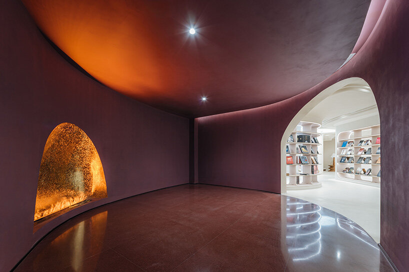 Ceramic Pages bookstore by wutopia Lab explores the stages of pottery making in China