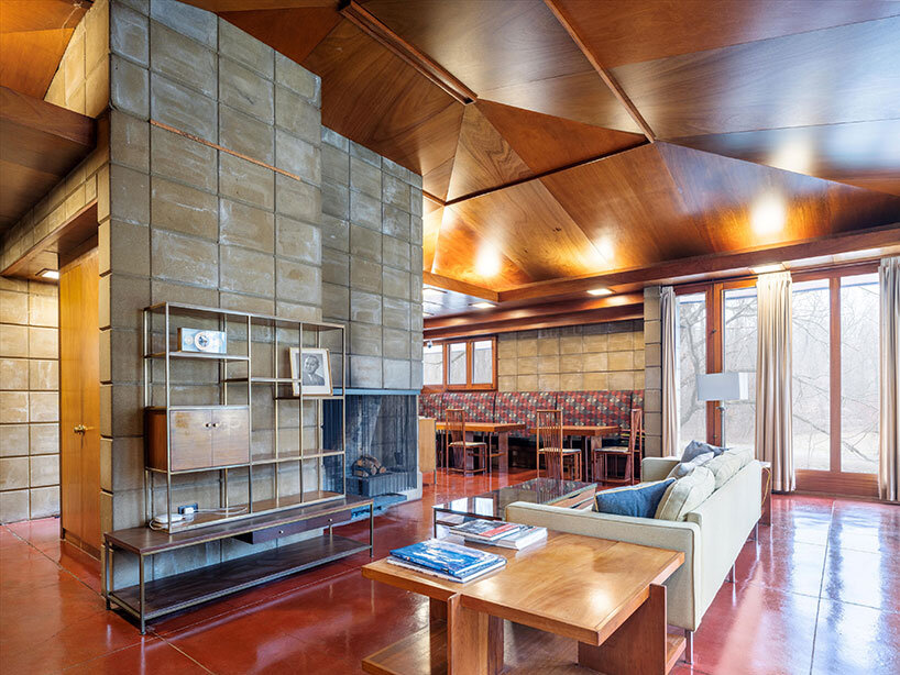 frank lloyd wright's 1948 weisblat house hits the market in michigan