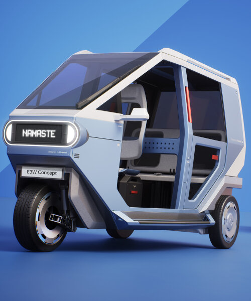 hyundai redesigns transport in india as electric three-wheeler that fits wheelchair in the back