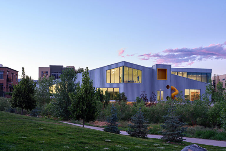 colorado's north boulder library designed angular geometries