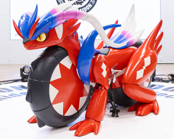 honda releases pokémon koraidon motorcycle with moving hands, face, eyes and feet