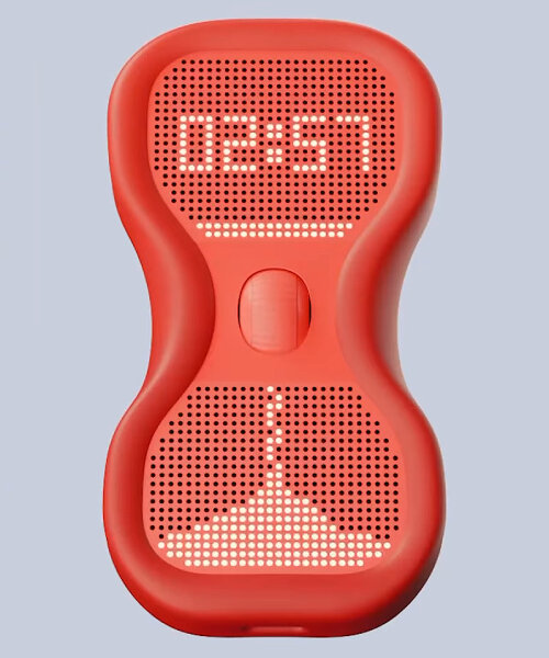 hourglass-shaped digital timer ‘M E T I’ locks smartphones so users can focus on their tasks