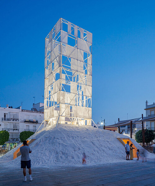 salt becomes experimental building material for 'la sal pavilion' in spain