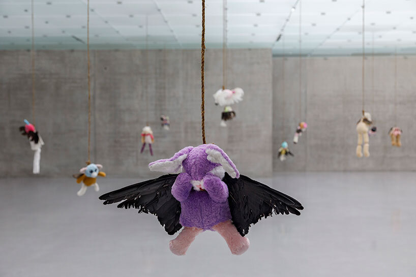 precious okoyomon's dreamlike exhibition fills kunsthaus bregenz with plush companions
