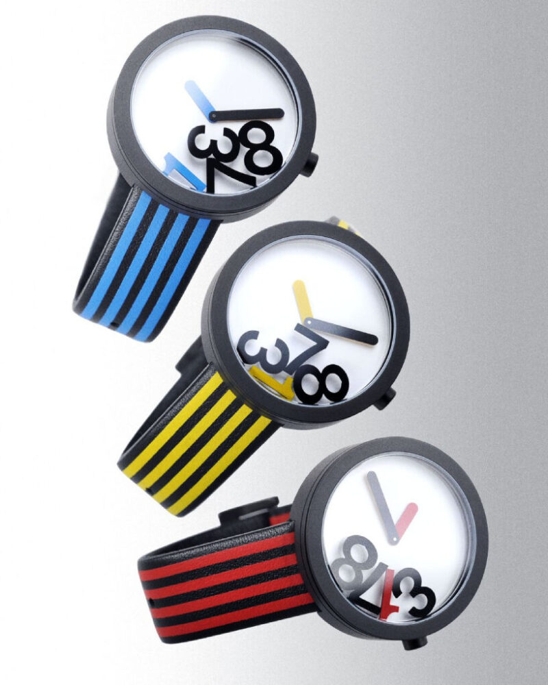 the trio of time and hey studio create watch with floating numbers