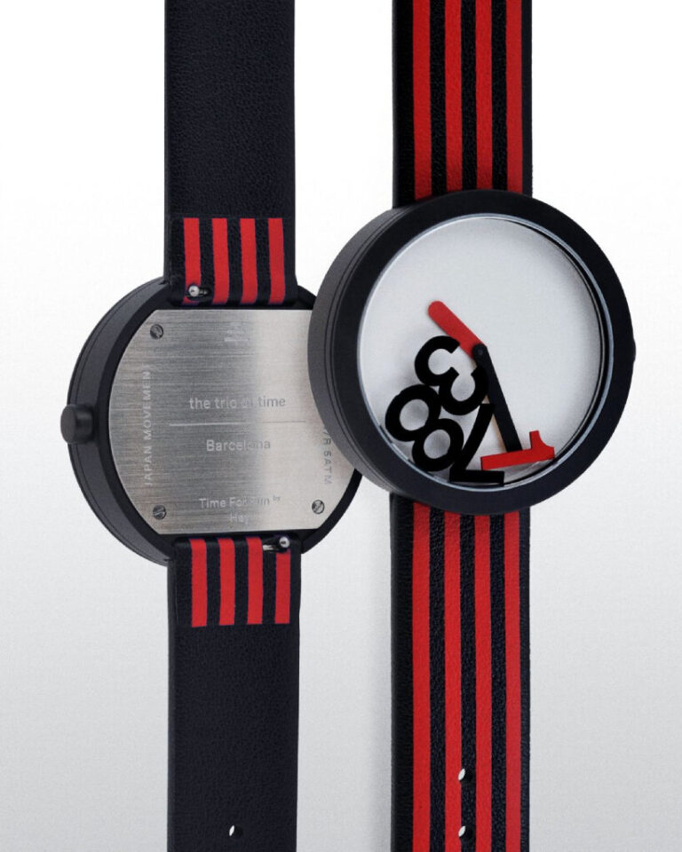the trio of time and hey studio create watch with floating numbers