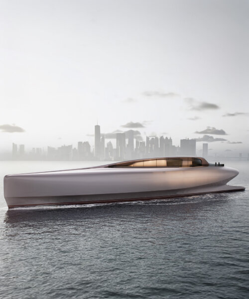 yacht lily by vripack and oceanco mimics shape of the flower’s petal with its curving exterior