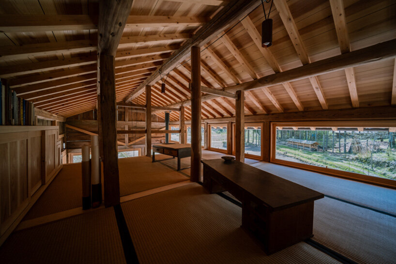 2m26 revives century-old kyoto annex with cypress structure and rammed earth flooring