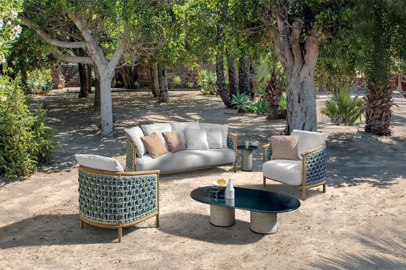 ethimo's patio reintroduces ancient weaving tradition with wood & teak outdoors furniture - 1