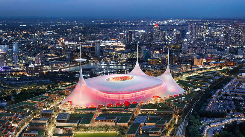 foster + partners unveils plans for manchester united's future 100,000-seat stadium