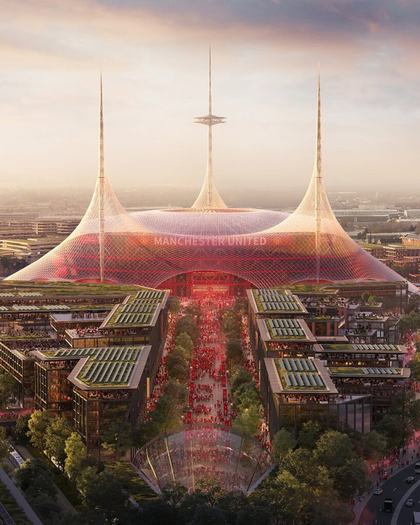 foster + partners unveils plans for manchester united's future 100,000-seat stadium