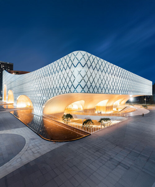 luminous vaults and archways shape china's hengqin culture & art complex