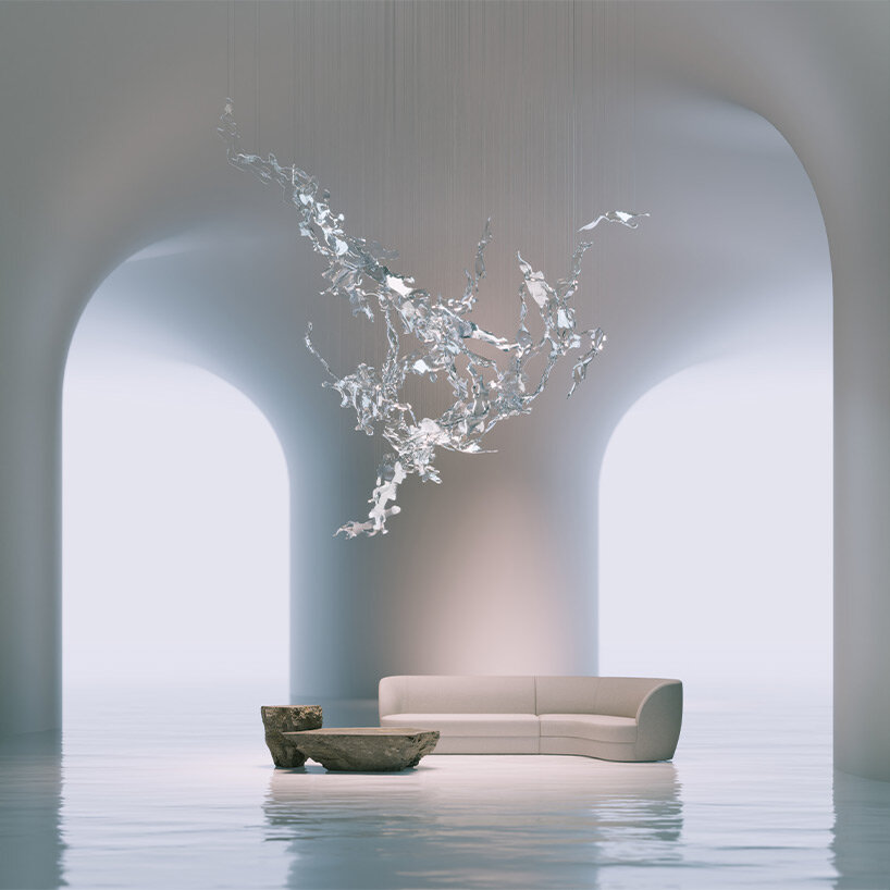 lasvit’s glass & light installation helps recharge energy amidst the rush of milan design week