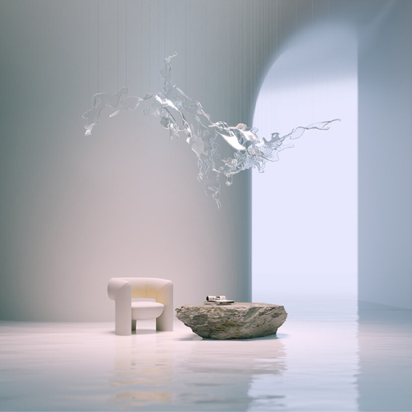 lasvit’s glass & light installation helps recharge energy amidst the rush of milan design week