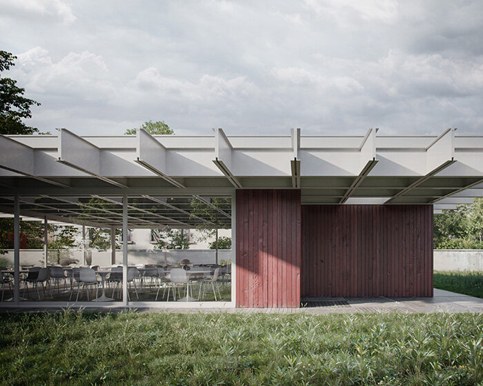 nu.ma plans low-impact bar within historic garden setting of aveiro, portugal