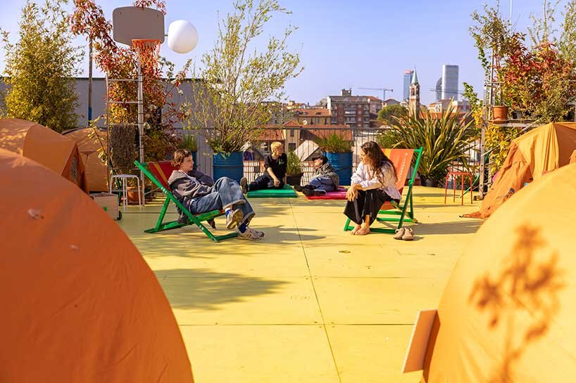 IED sets up urban glitch camp turning milan design week into a global campus for students