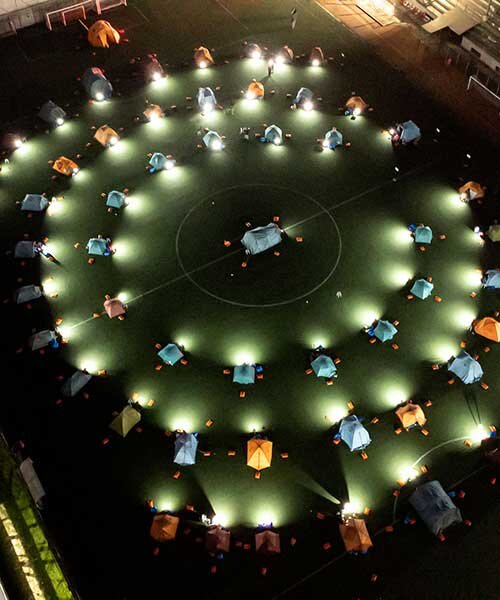 IED sets up urban glitch camp turning milan design week into a global campus for students