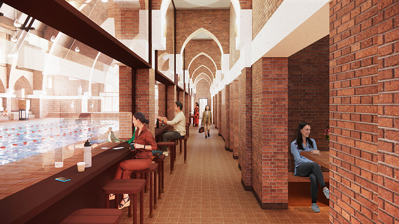 MVRDV proposes irreverent renovation of historic church into 'holy water' swimming pool