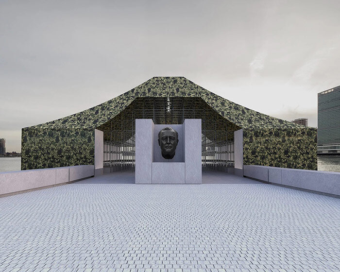ai weiwei to wrap roosevelt island’s modernist landscape in camouflage installation