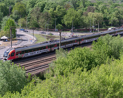 barbara kruger's latest installation wraps a passenger train traveling across ukraine