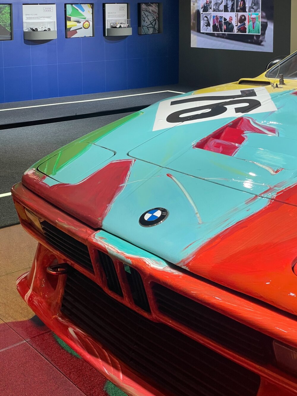 BMW’s art car world tour stops at art dubai with andy warhol’s vivid M1