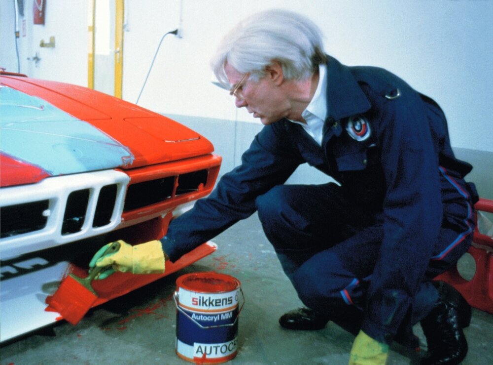 BMW’s art car world tour stops at art dubai with andy warhol’s vivid M1