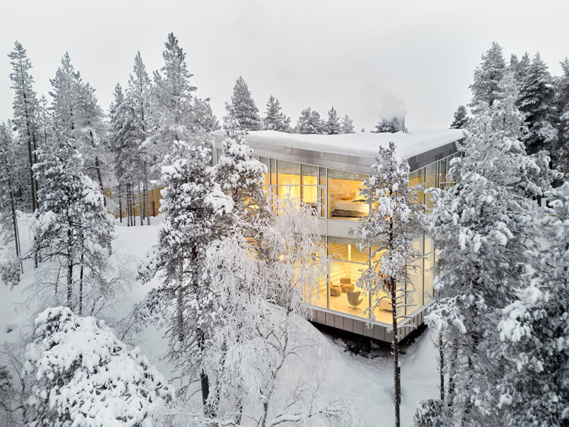 Cliffhang: Pyrenen & Salo remotely, over the forests of northern Finland