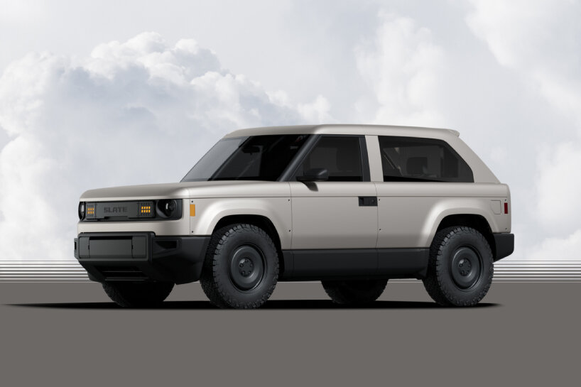 view of the sleek, black fastback SUV with tinted windows