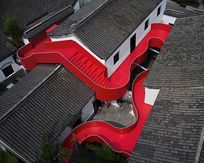 red lobster: dayi design revives historic nanjing site with sinuous outdoor staircase