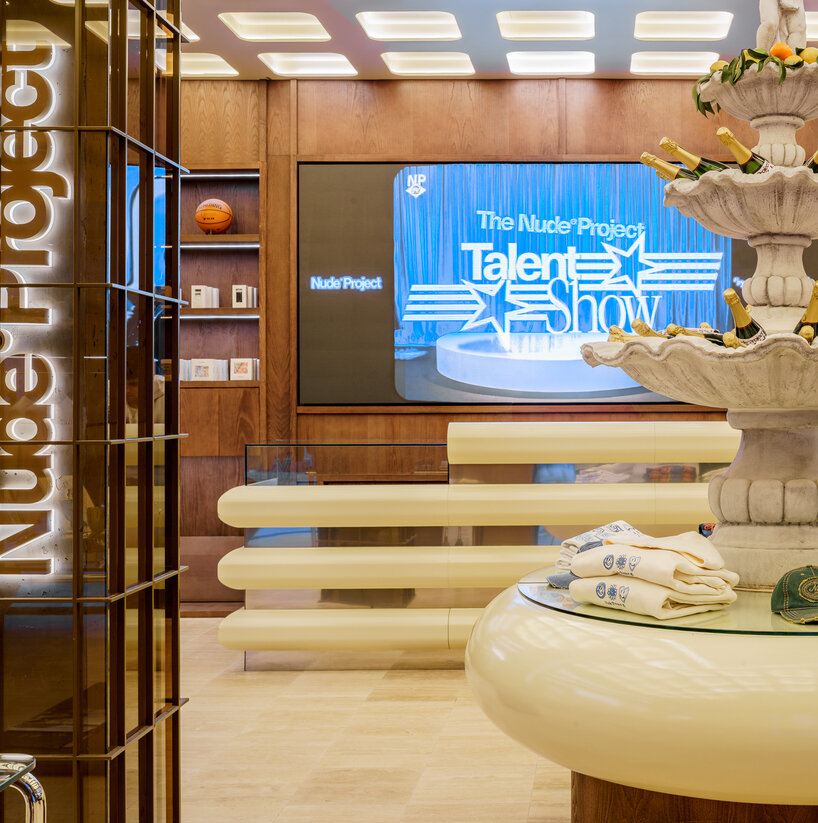 el departamento turns nude project's madrid flagship into a hollywood-style 'open mansion'