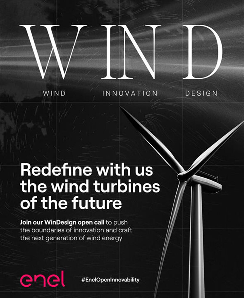 enel launches international contest 'winDesign' inviting creatives to imagine wind turbines