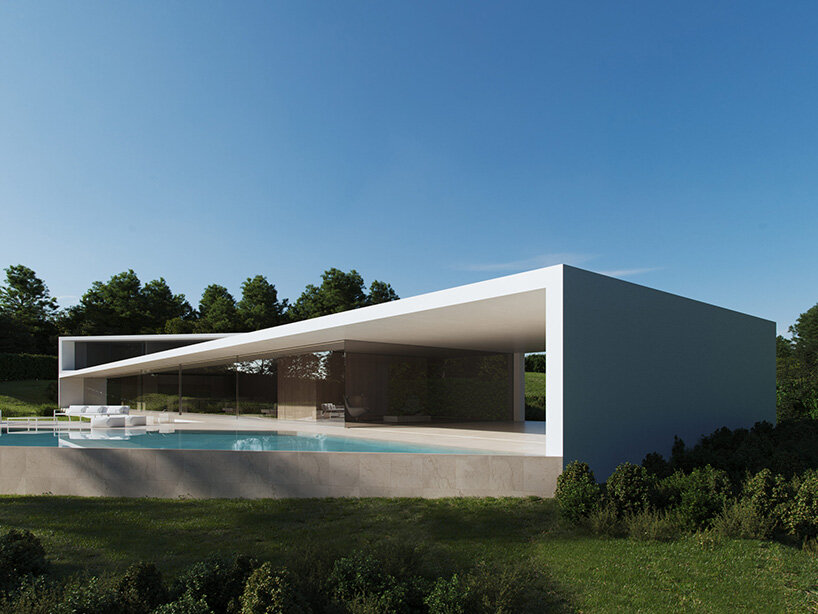 flowing three-story villa by fran silvestre glides across the southern spanish landscape
