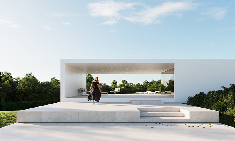flowing three-story villa by fran silvestre glides across the southern spanish landscape