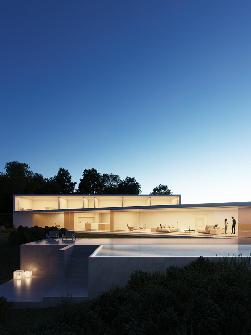 flowing three-story villa by fran silvestre glides across