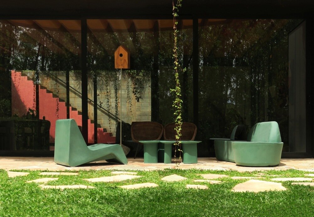 paul clemence captures perforated steel curves of rodrigo ohtake's modular house in brazil