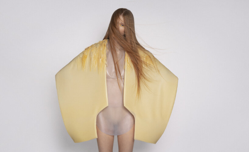 kinetic garment by iga węglińska shivers in response to sound, mimicking goosebumps