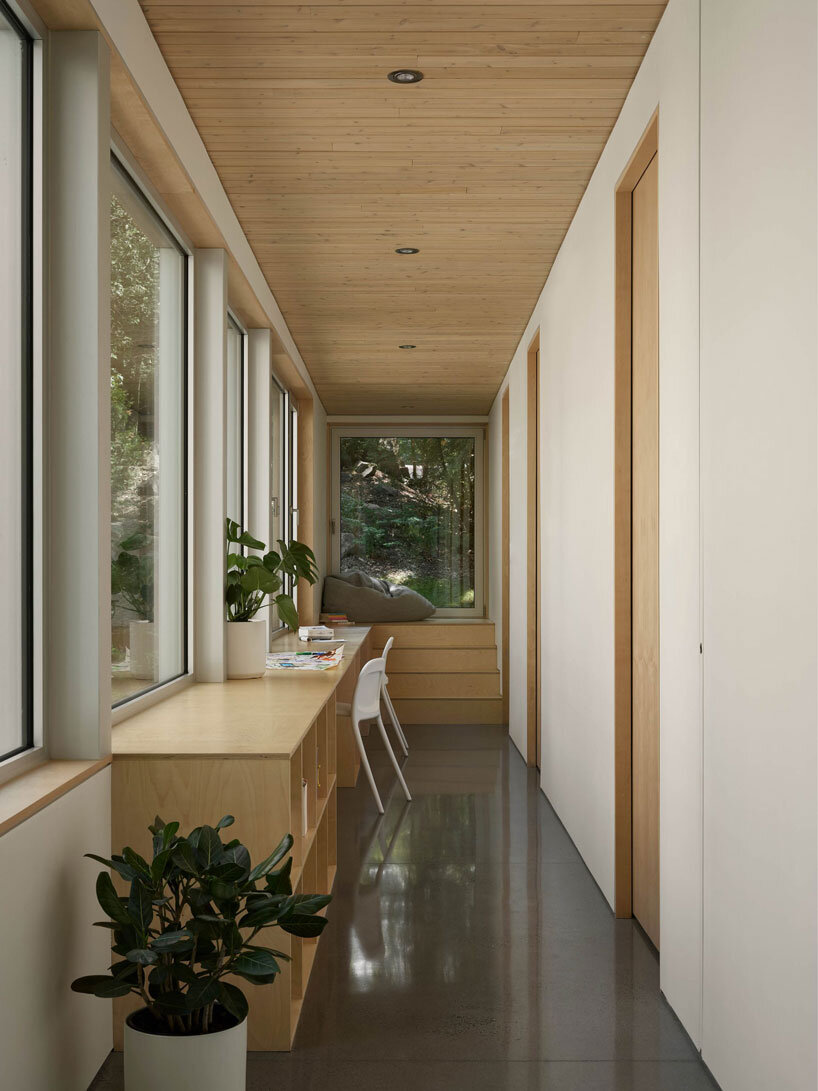 atelier pierre thibault introduces skylights to 1960s A-frame quebec residence clad in wood