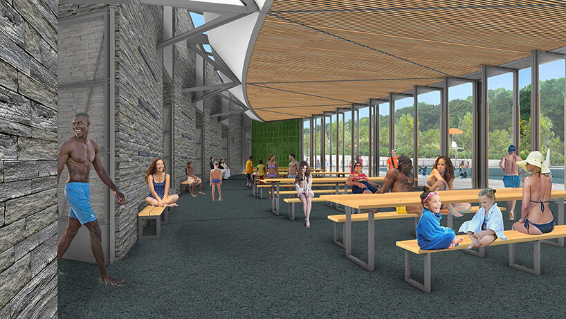 a giant pool opens in new york's central park – see what the new davis center will look like