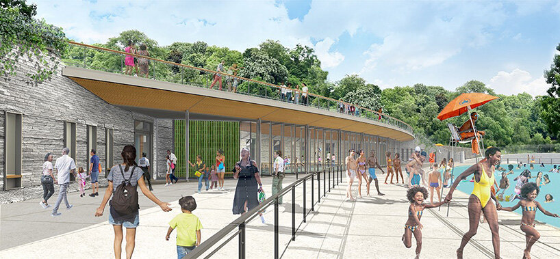 a giant pool opens in new york's central park – see what the new davis center will look like