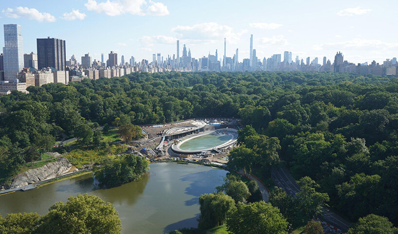 a giant pool opens in new york's central park – see what the new davis center will look like