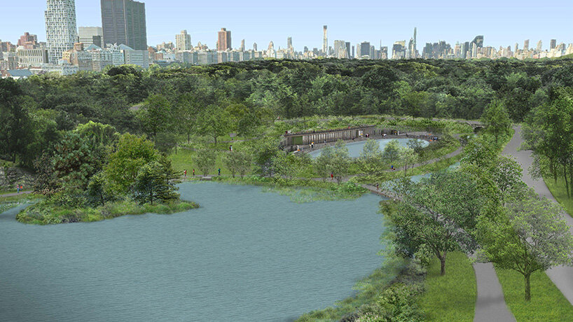 a giant pool opens in new york's central park – see what the new davis center will look like