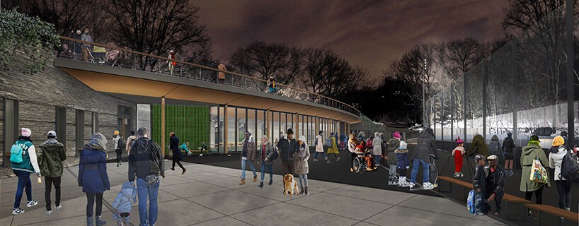 a giant pool opens in new york's central park – see what the new davis center will look like