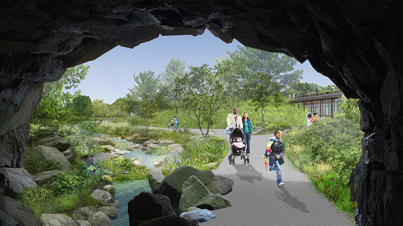 a giant pool opens in new york's central park – see what the new davis center will look like