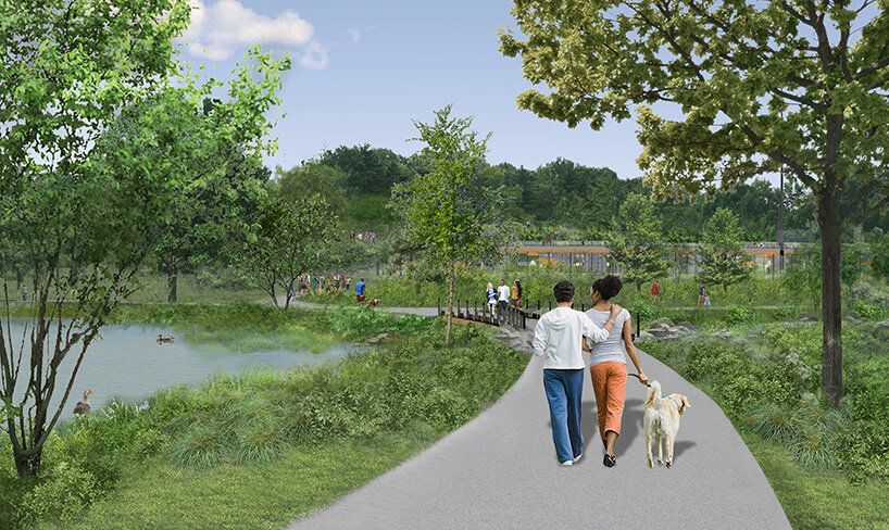 a giant pool opens in new york's central park – see what the new davis center will look like