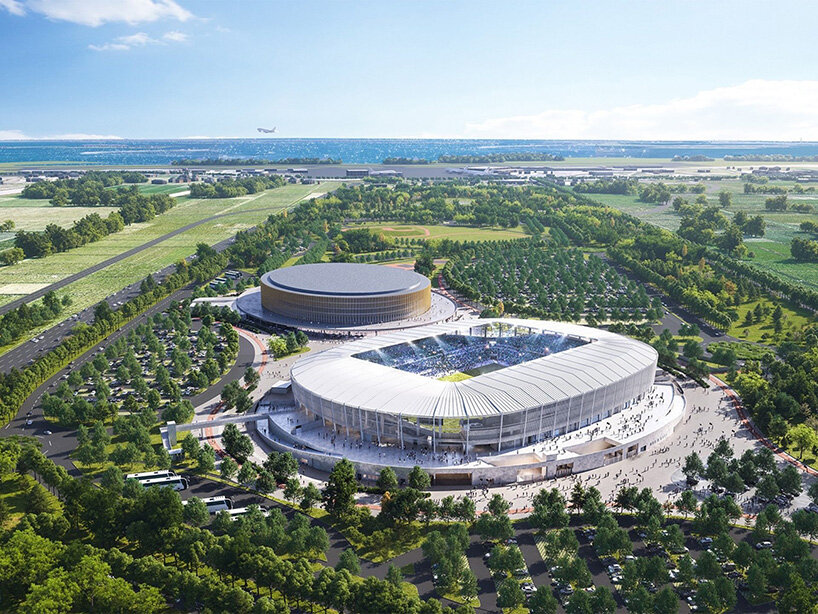 Popped forms The 18,500 seats stadium as a garden pavilion for Bosco delo Sport in Venice