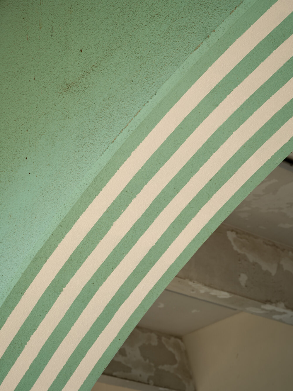 daniel buren's stripes & zainab alhashemi's concrete sculptures frame abu dhabi bus terminal
